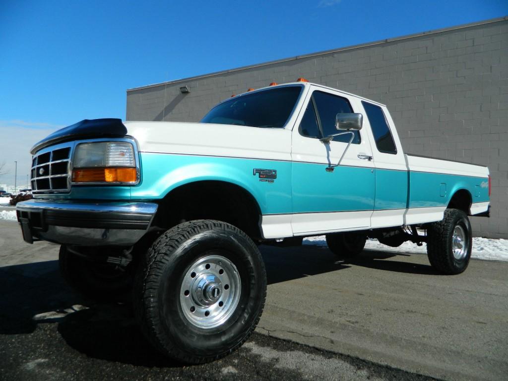 Lifted 1995 Ford F250 Supercab Longbed XLT 4X4 5 Speed Manual 7.3