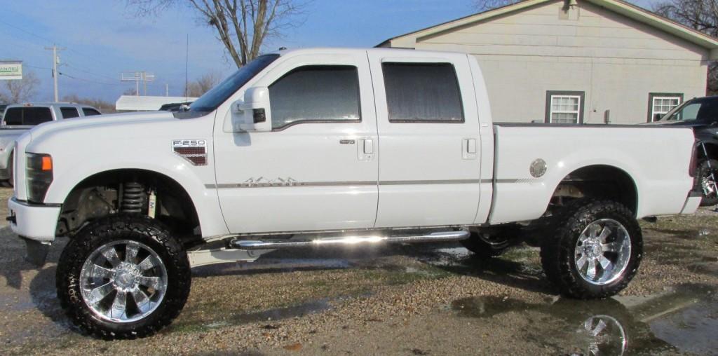 2008 ford f250 Super duty 4×4 Regency Badlander Salvage Rebuildable Lariat