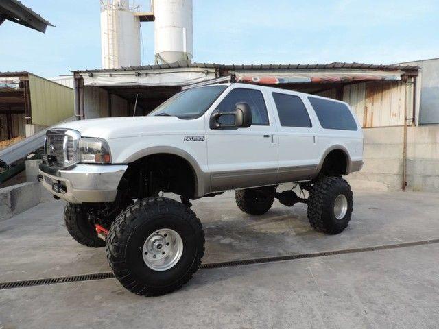 Lifted monster 2000 Ford Excursion Limited Sport Utility 4 Door Truck