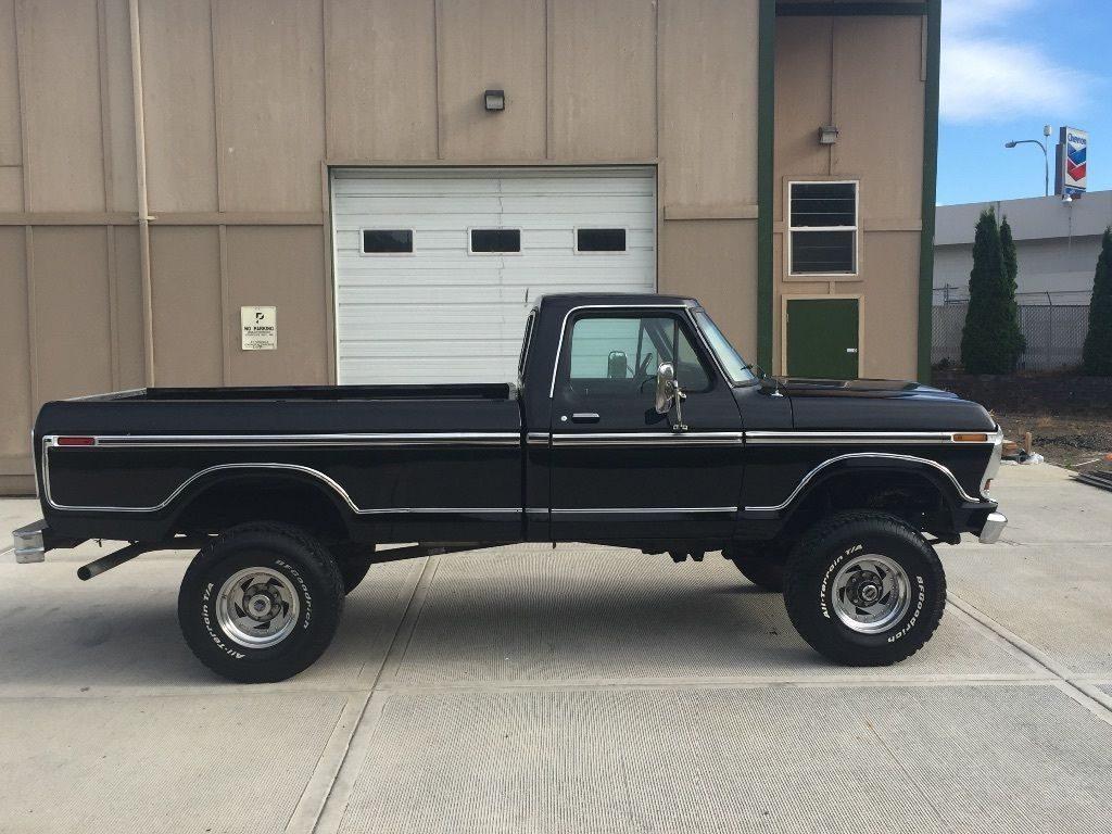 Good old classic 1979 Ford F 250 Ranger XLT lifted