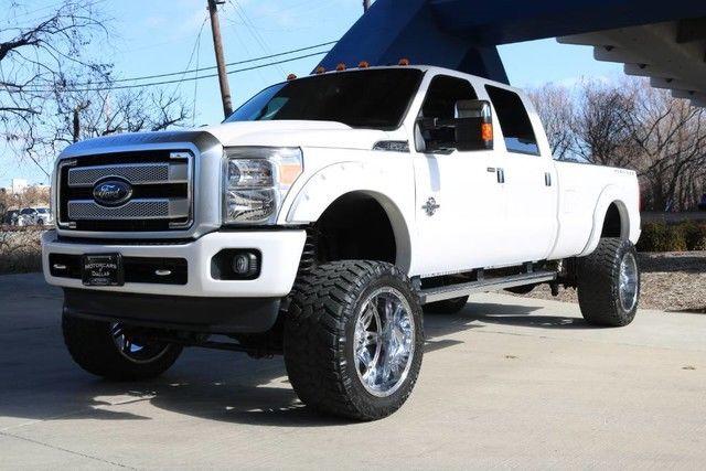 low miles 2016 Ford F 350 Platinum lifted