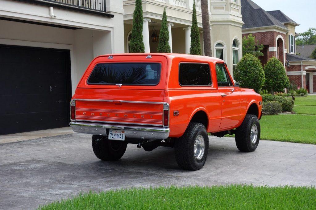 nicely restored 1972 Chevrolet Blazer lifted