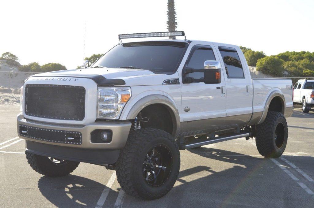 very clean 2013 Ford F 350 King Ranch lifted