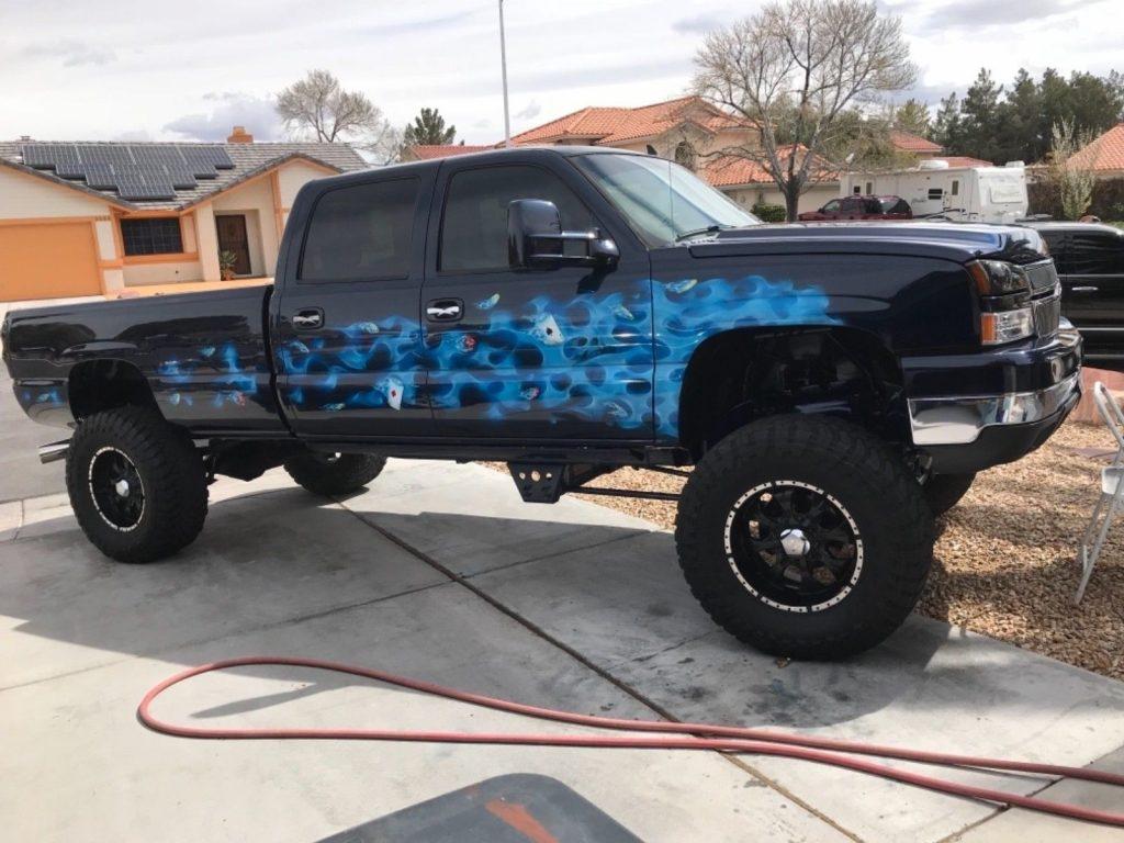 custom paint 2007 Chevrolet Silverado 3500 LT3 lifted