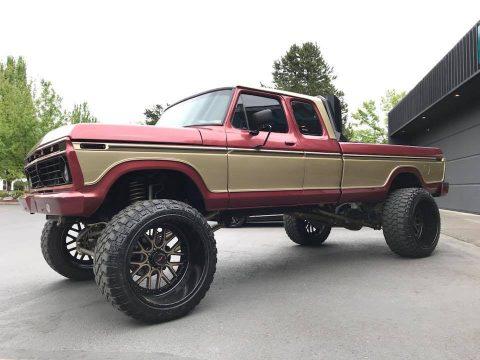 newer engine 1977 Ford F 350 LARIAT lifted for sale