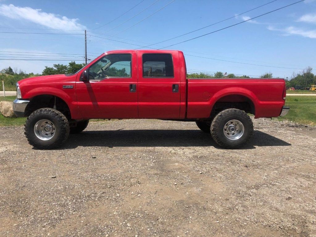 solid 2000 Ford F 250 Lariat pickup lifted
