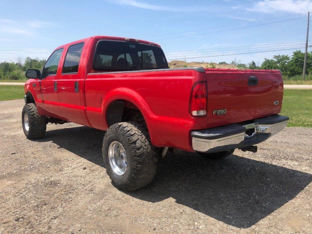 solid 2000 Ford F 250 Lariat pickup lifted