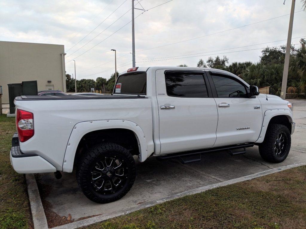 low miles 2018 Toyota Tundra Limited lifted