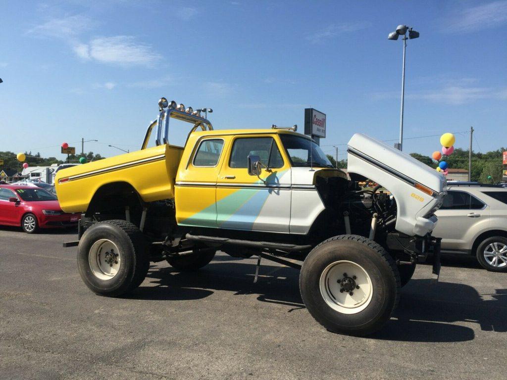 dual engines 1977 Ford F 250 xlt lifted