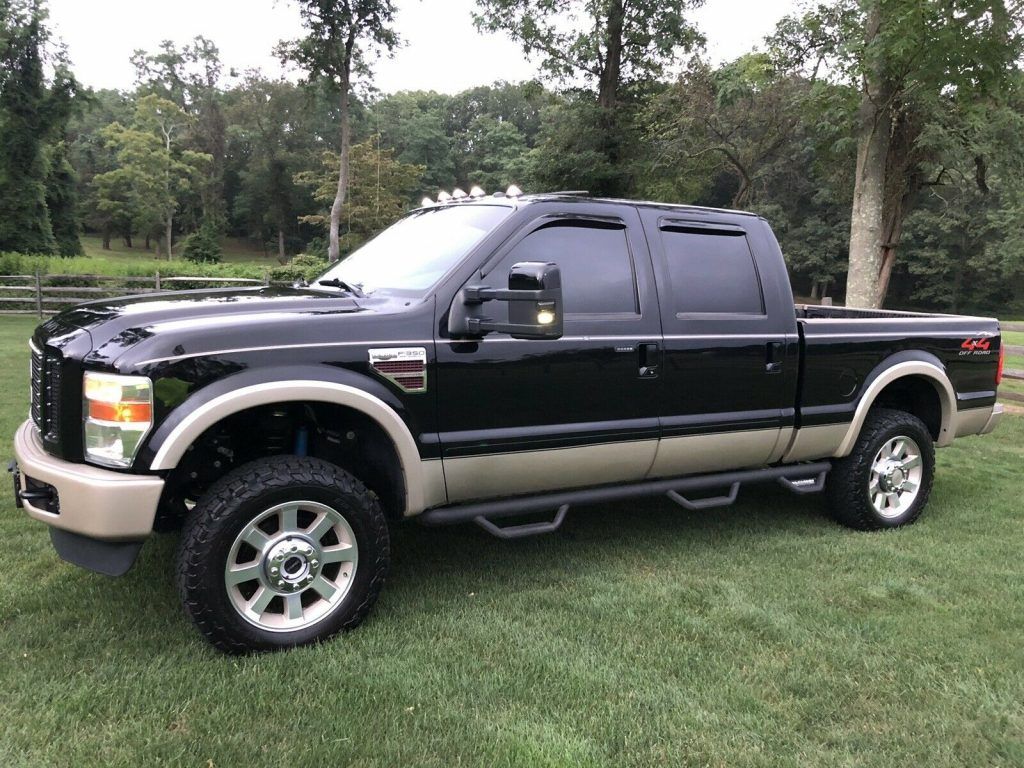 garage kept 2008 Ford F 350 King Ranch lifted