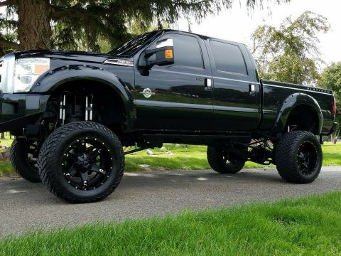 low miles 2013 Ford F 350 Platinum lifted for sale