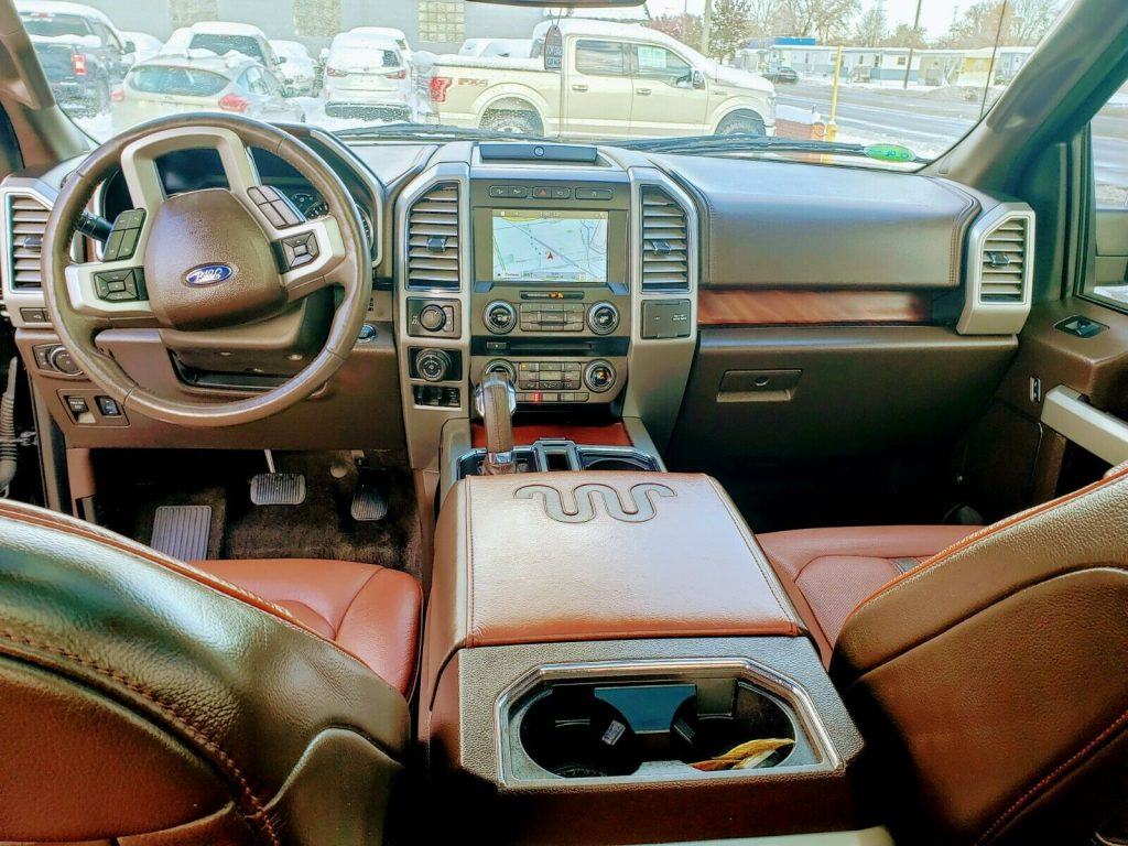 fully loaded 2018 Ford F 150 King Ranch pickup lifted