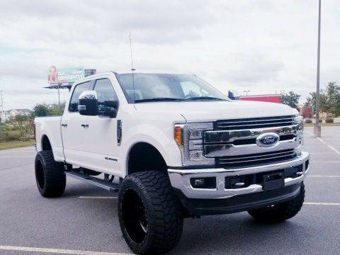 low miles 2017 Ford F 250 LARIAT lifted for sale