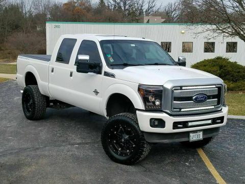 detailed 2013 Ford F 250 Platinum 4&#215;4 lifted for sale