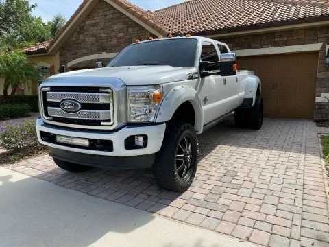 carefully maintained 2011 Ford F 350 Platinum lifted for sale