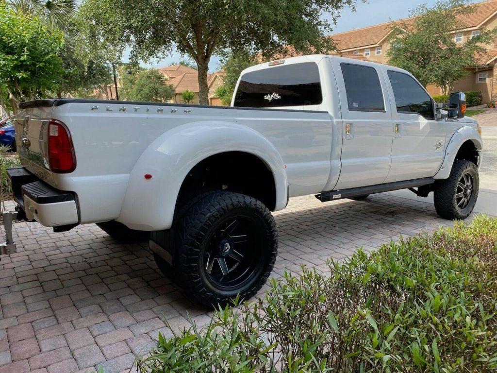 carefully maintained 2011 Ford F 350 Platinum lifted