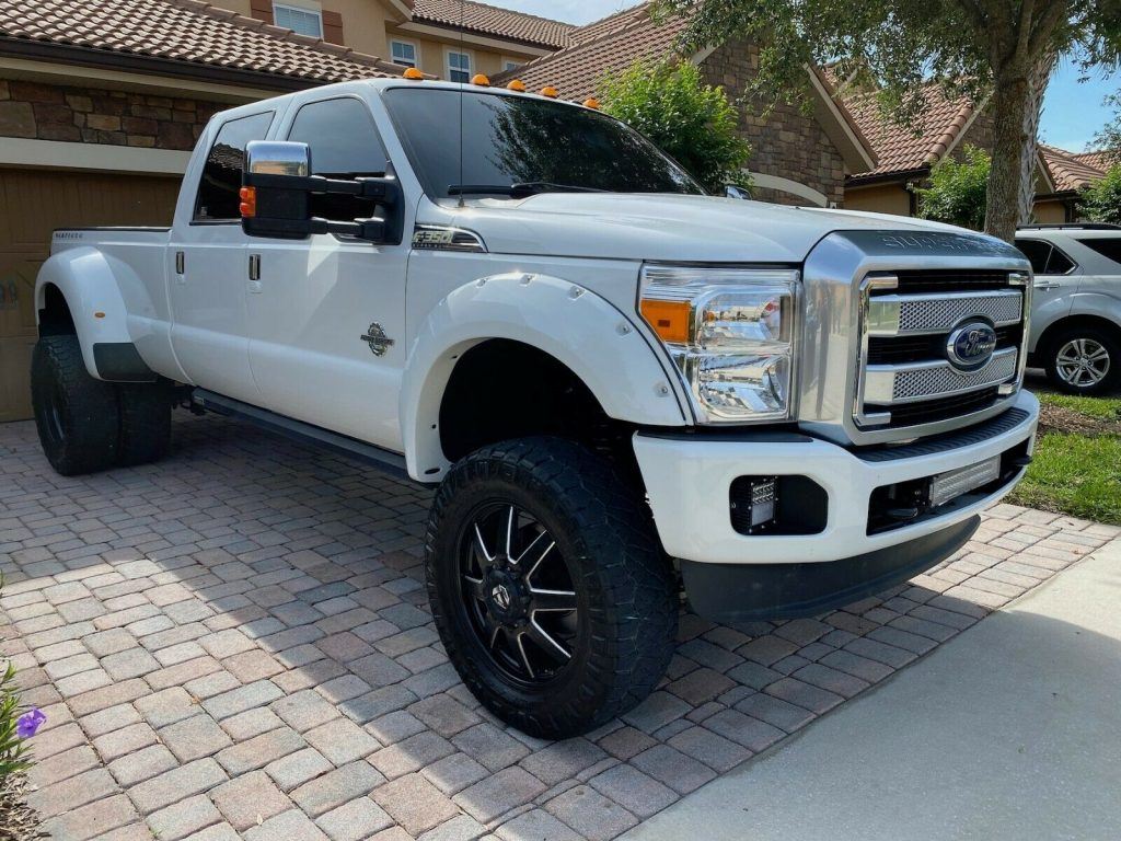 carefully maintained 2011 Ford F 350 Platinum lifted