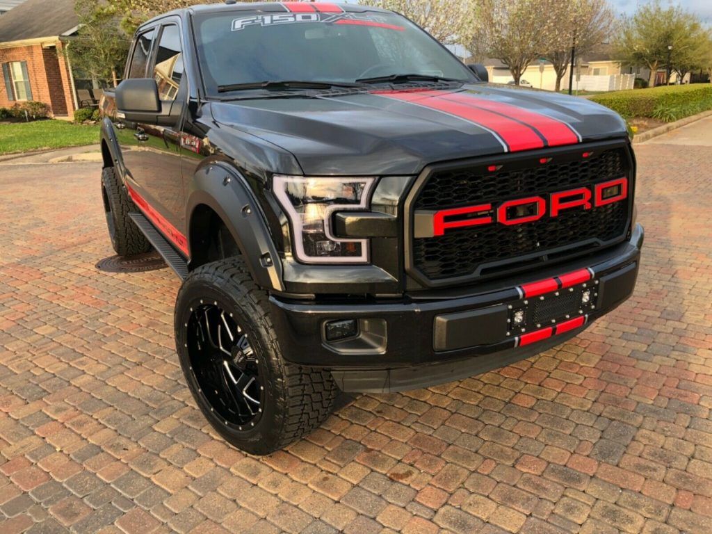 loaded 2015 Ford F 150 XLT crew cab lifted