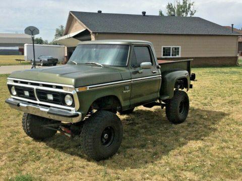 very solid 1976 Ford F 100 Ranger lifted for sale