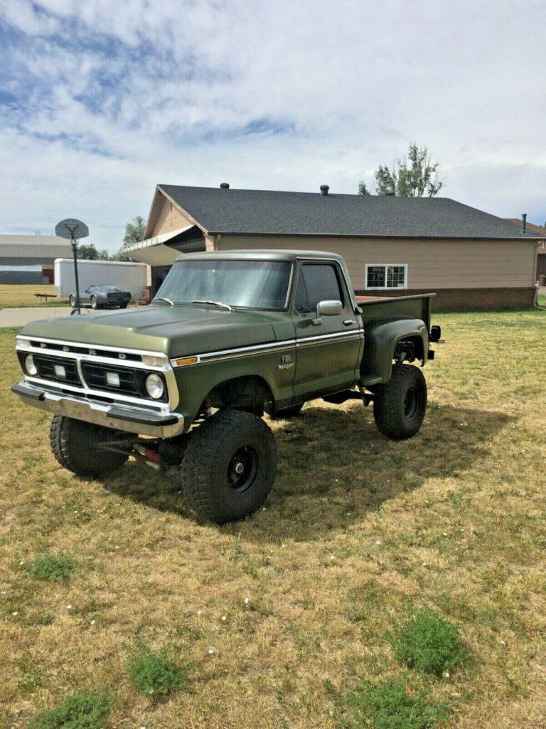 very solid 1976 Ford F 100 Ranger lifted