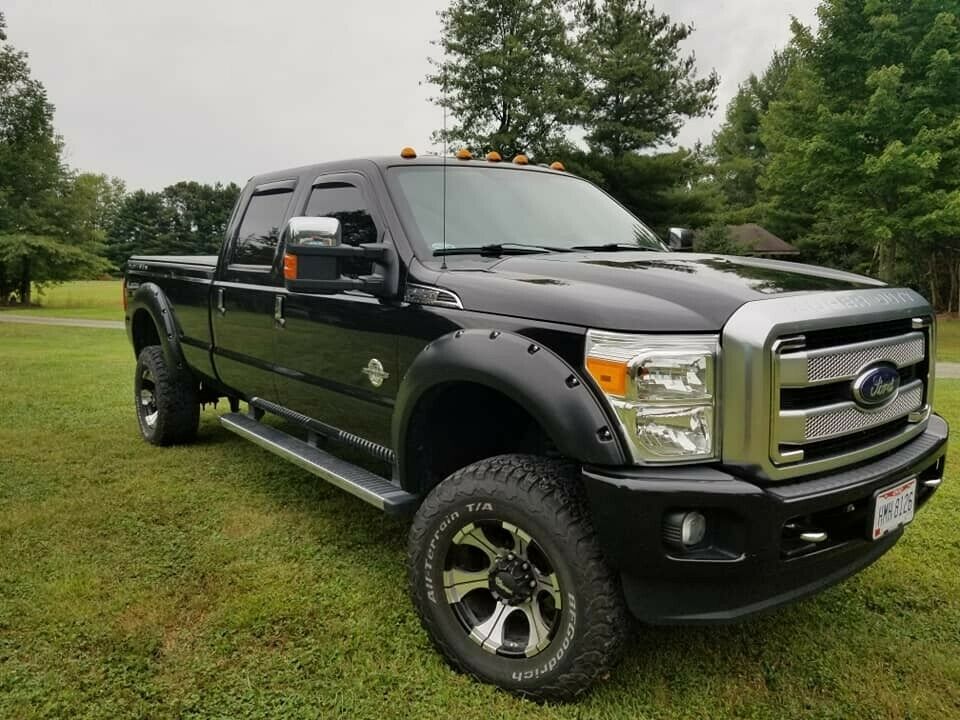 well serviced 2015 Ford F 350 Platinum lifted