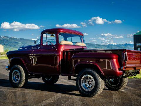restomod 1955 Chevrolet Pickup 4&#215;4 lifted for sale