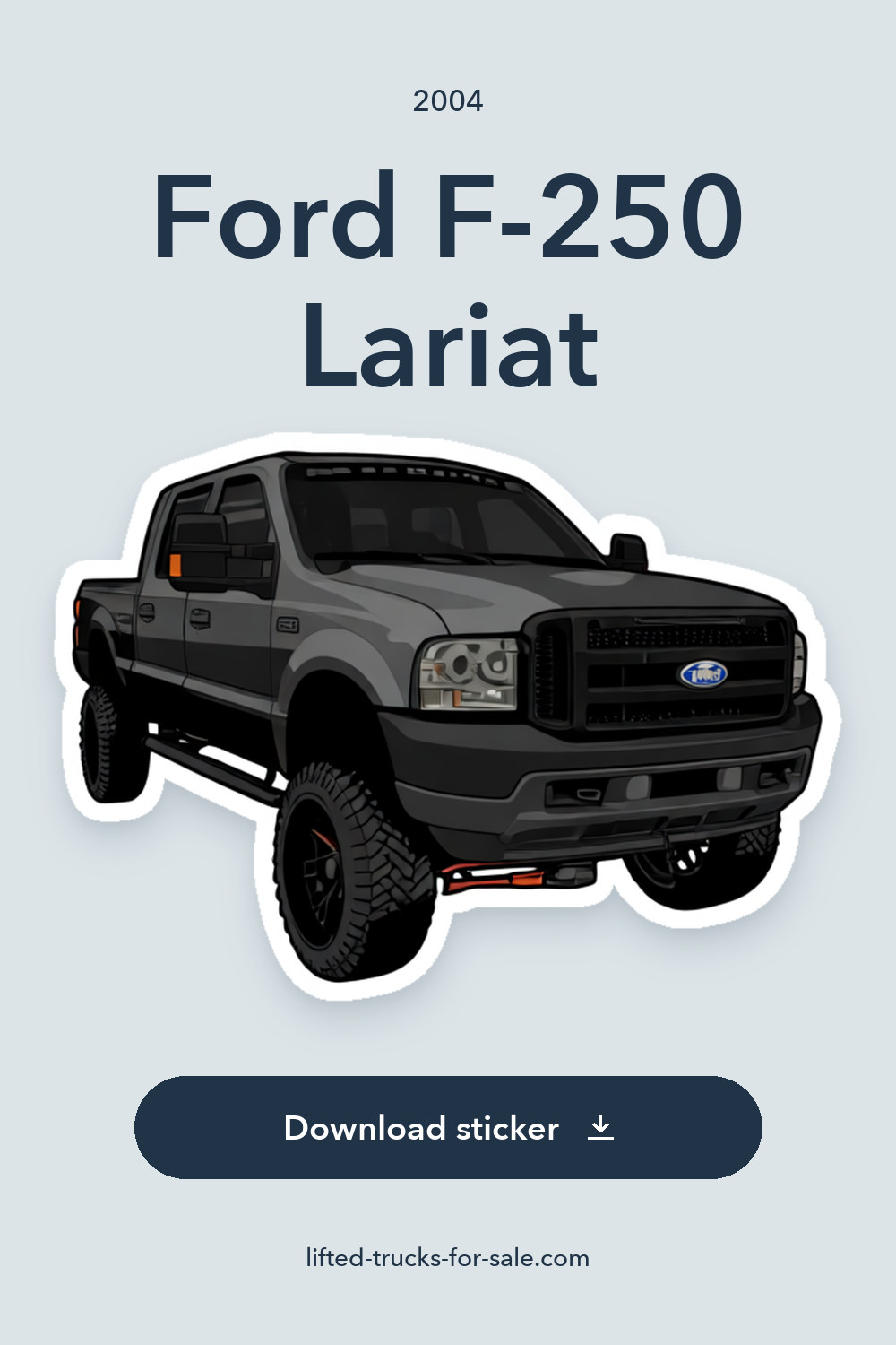 2004 Ford F-250 Lariat sticker preview