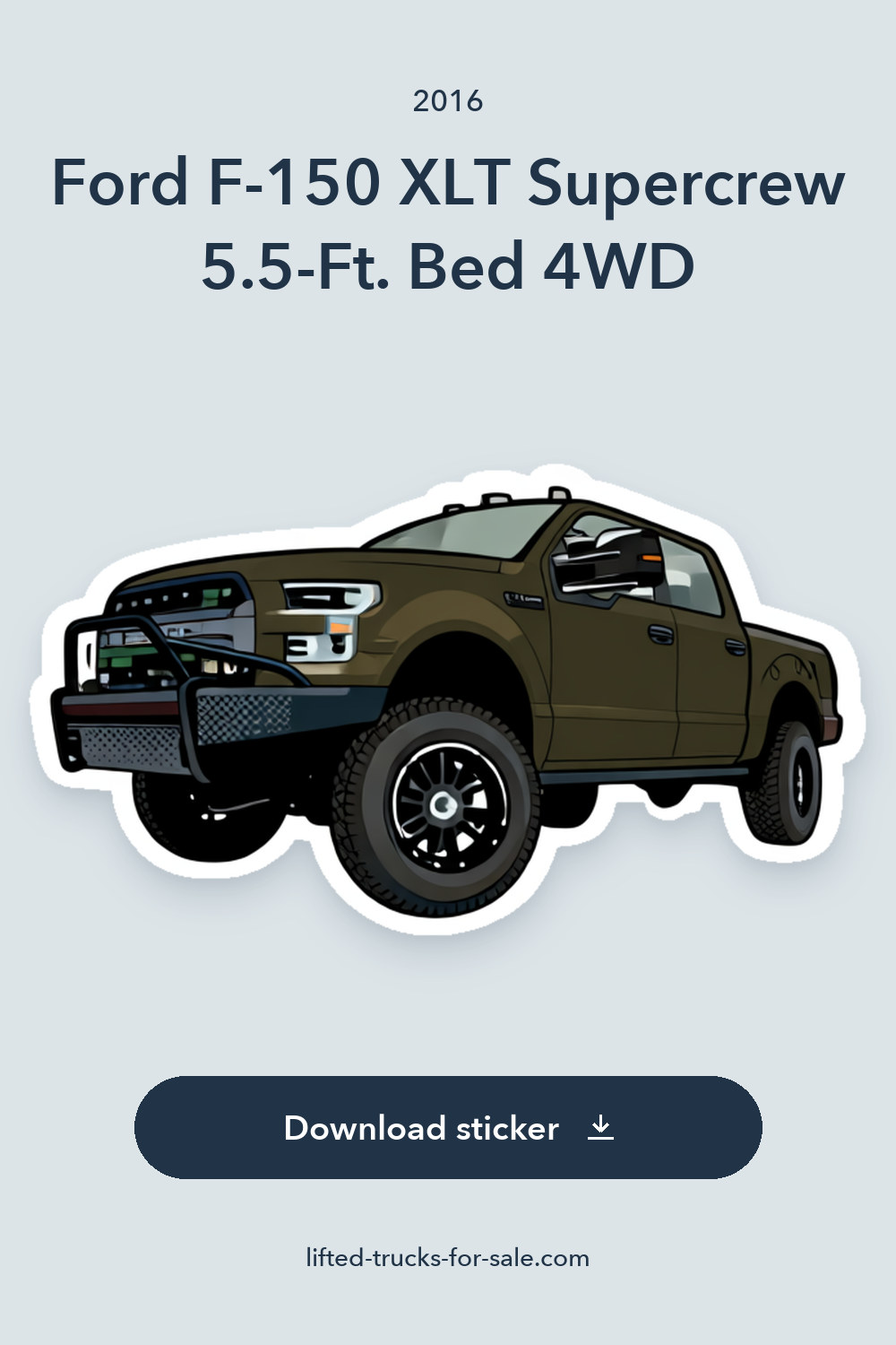 2016 Ford F-150 XLT Supercrew 5.5-Ft. Bed 4WD sticker preview